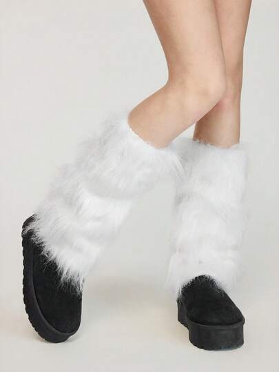 Kawaii 1 Paio di Scaldamuscoli da Donna a Tema Ragazza Vaniglia, con Fiocco Rosa Shimmer, Ballerina Rosa con Volant e Cuore, Adatti per Tutte le Stagioni