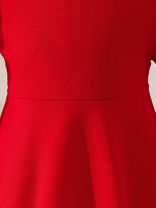 Glamorique Kids Baby Girl Dress,Red,New Year Party,Birthday Photo Clothing,Birthday Party,Bubble Skirt - Red - View 5