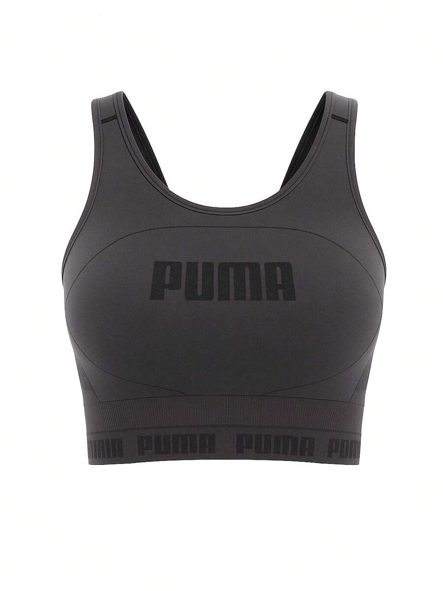 Puma Evoknit Women's Crop Top Tanks Black - Black - View 1
