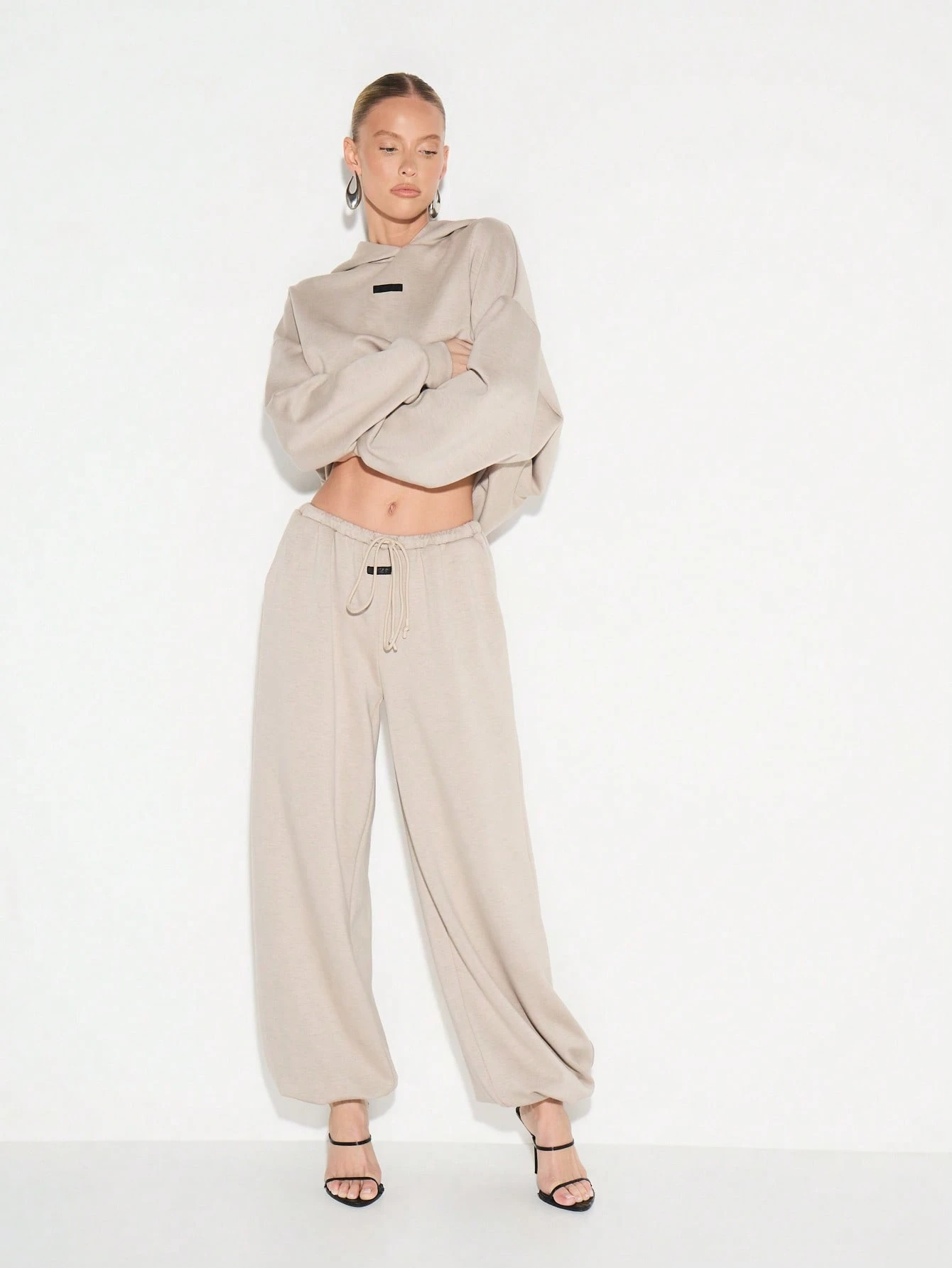 KIZN Relaxed Drawstring Jogger Pants With Side Pockets