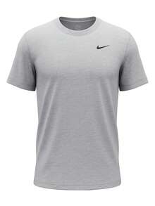 Nike Men's Dri Fit T-Shirt Grey - Dark Grey - View 1