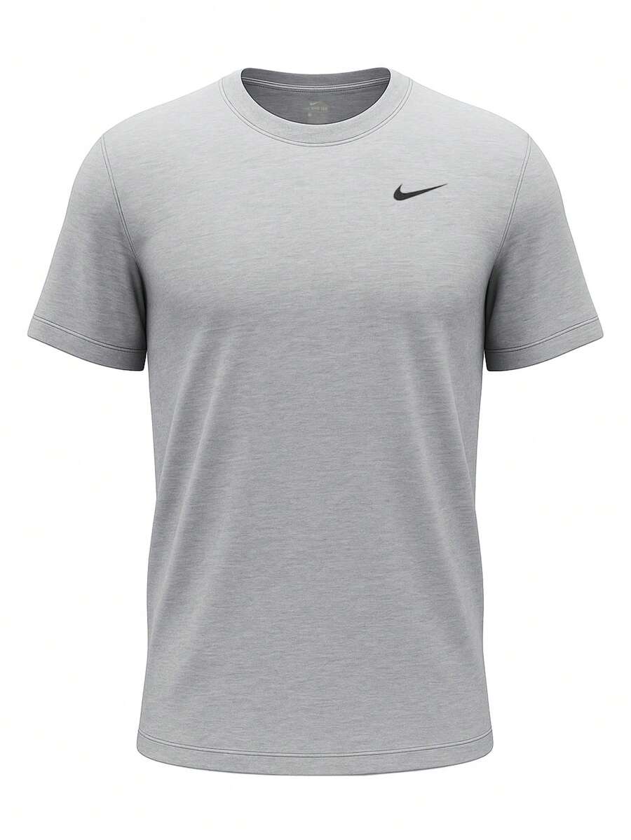 Nike Men's Dri Fit T-Shirt Grey - Dark Grey - View 1