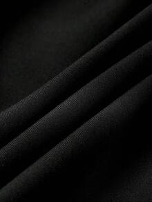 Ellevyn 女士纯色披肩领梭织西装外套，适合通勤和日常穿着 - 黑色 - 查看 6