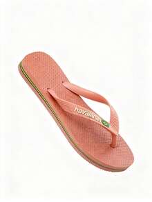 Havaianas HAV. BRAS 女士休闲舒适平底人字拖凉鞋，适合日常穿着 - 粉色 - 查看 3