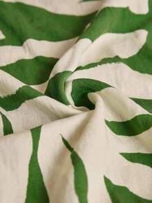 Travachic Cămașă pentru femei cu imprimeu floral țesut, cu mâneci evazate și nod în față, stil Vacation