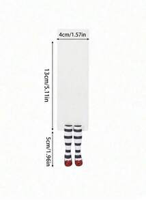 Joivida 1 件创意 3D 形状书签，采用 PVC 材料制成，有趣可爱的带有英文文字的书签，可自行设计，适合读者和爱书人的 DIY 配件，书籍装饰，书立