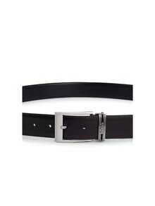 Hugo Boss Galliz Gb35 Men's Leather Belt Black - 黑色 - 查看 2