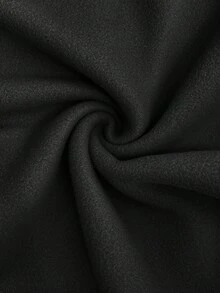 SHEIN LUNE Women's Casual Cinched Waist Hoodie Dress - Black - View 11