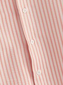 HIMLAND 男士格子领单排扣衬衫上衣和口袋休闲裤套装，日常休闲装 - 彩色 - 查看 7