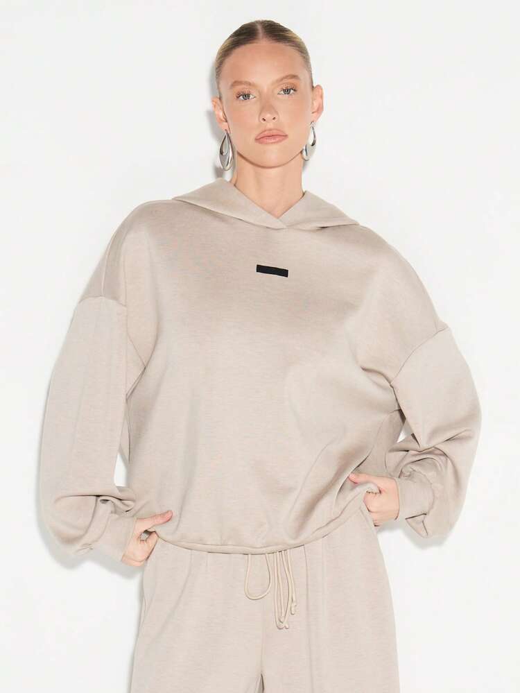 KIZN Heathered Pullover Hoodie With Drawstring