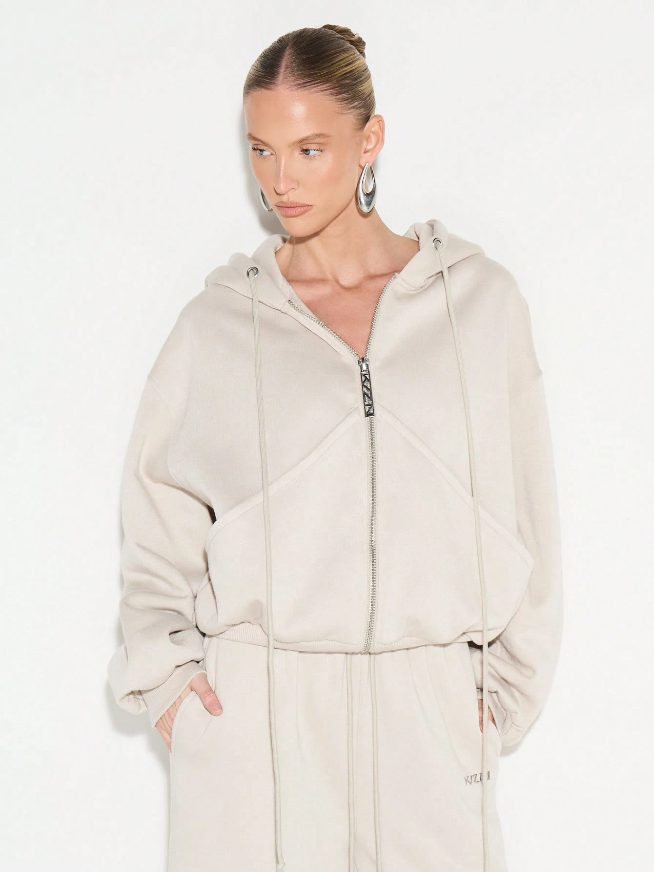 KIZN Full Zip Hoodie With Drawstring