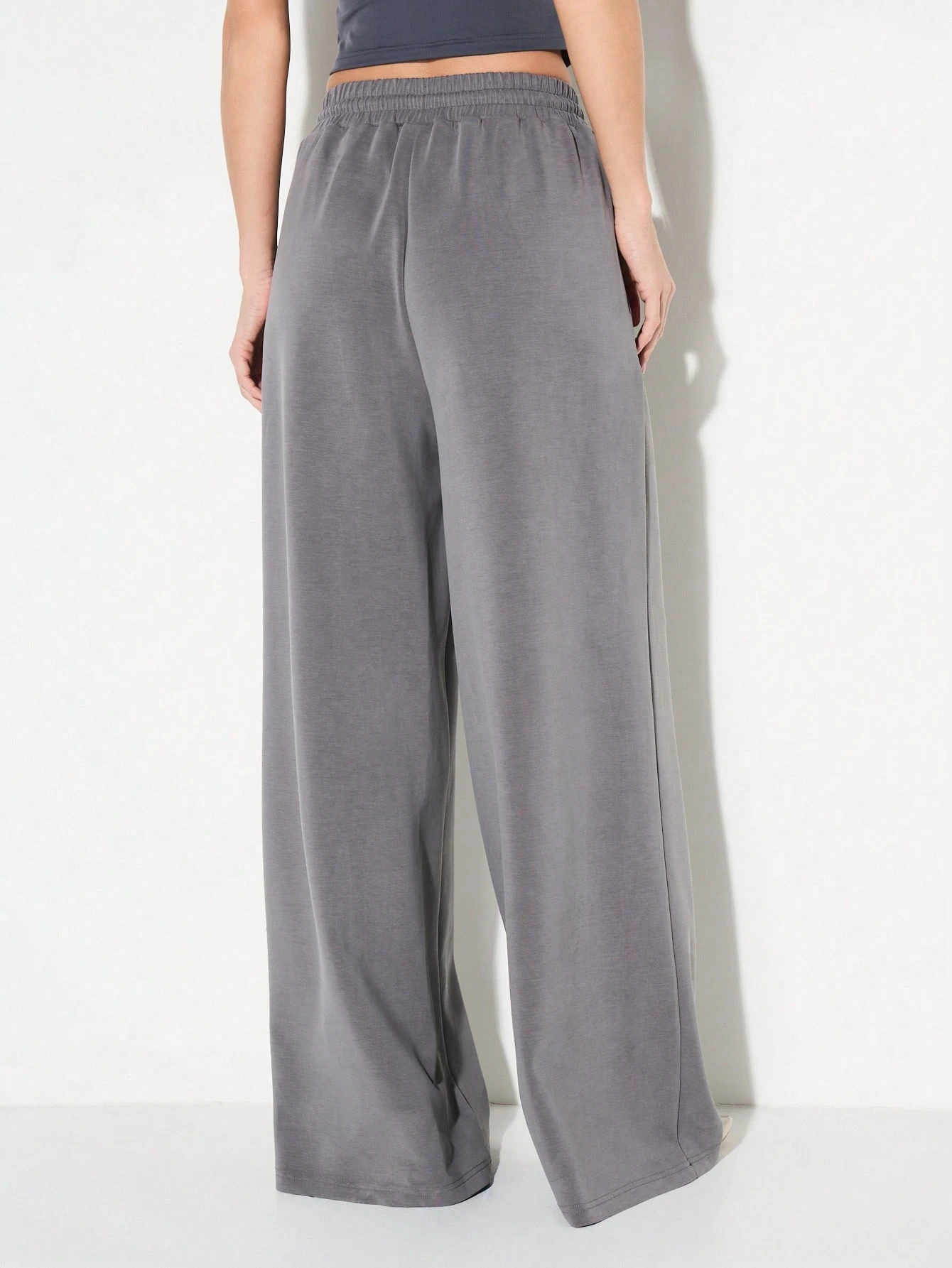 KIZN Wide Leg Drawstring Sweatpants With Side Pockets