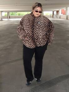 Enliva Melanieangelese Women's Plus Size Workwear Casual Jeans With Pockets, Versatile, Fall Women Clothes, For Apple Rounded Body Shape