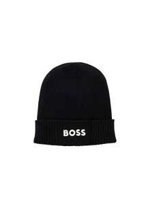 Hugo Boss Asic_Beanie-X Men's Knitted Hat Black - Black - View 1