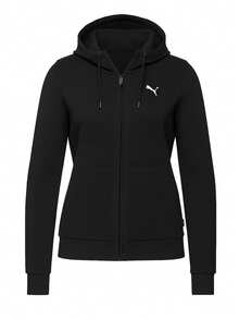 Puma Women's Full Zip Hoodie Black - Black - View 1