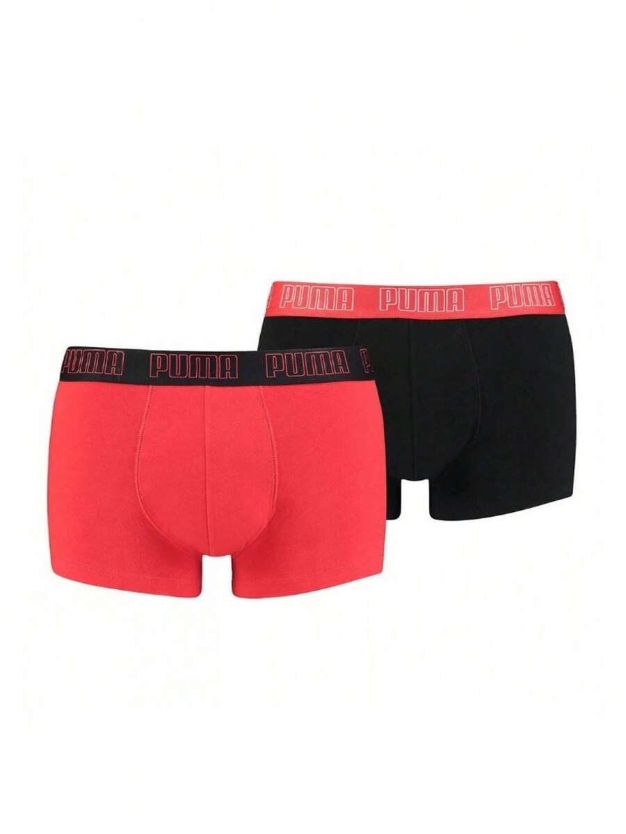 Puma 2 Pack Men's Boxers - Red - View 1