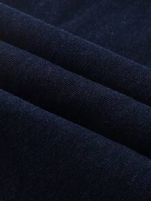 GlowEve 女士休闲外套牛仔裤套装，秋季 - 深色水洗藍 - 查看 8