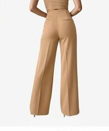 Women Pants - Mustard Yellow - View 2