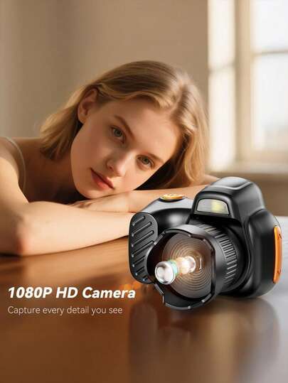 Teckwe Mini Digital Camera, Equipped With A 300mAh Long-Lasting Battery, 1080P High-Definition Camera, Portable Video Recorder, Including 4 Filters And Selfie Fill Light, Suitable For Outdoor Travel And Daily Photography, Suitable As A Gift, 1080p Pixel, (Memory Card Not Included, Buyers Need To Purchase Separately)
