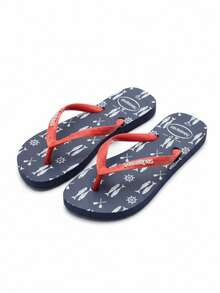 HAV. Women Casual Everyday Comfortable Flat Flip Flop Sandals - Red - View 3