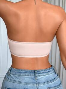 SHEIN Upgraded Front Closure Padded Push Up Bra For Women, Easy To Wear - Pink - View 4