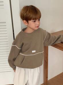 DAZY 男童卫衣 - 卡其色 - 查看 4