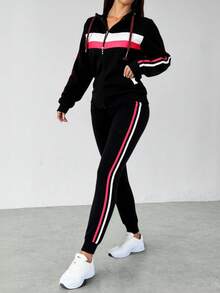 Big City Women Two-Piece Outfits - Black - View 1
