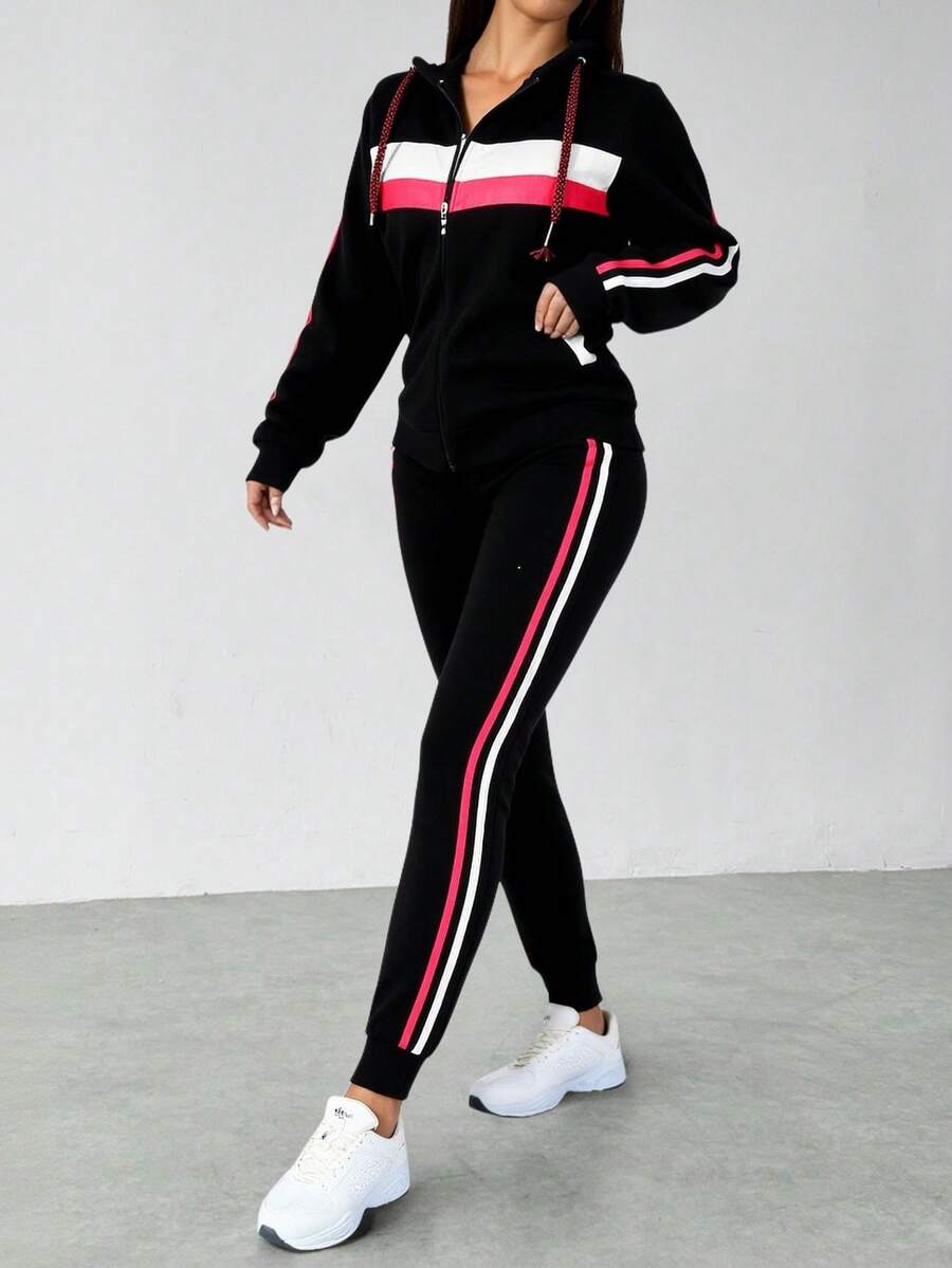 Big City Women Two-Piece Outfits - Black - View 1