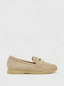 CUCCOO BIZCHIC Women's Casual Solid Color Comfortable Flats For Christmas - Apricot - View 2