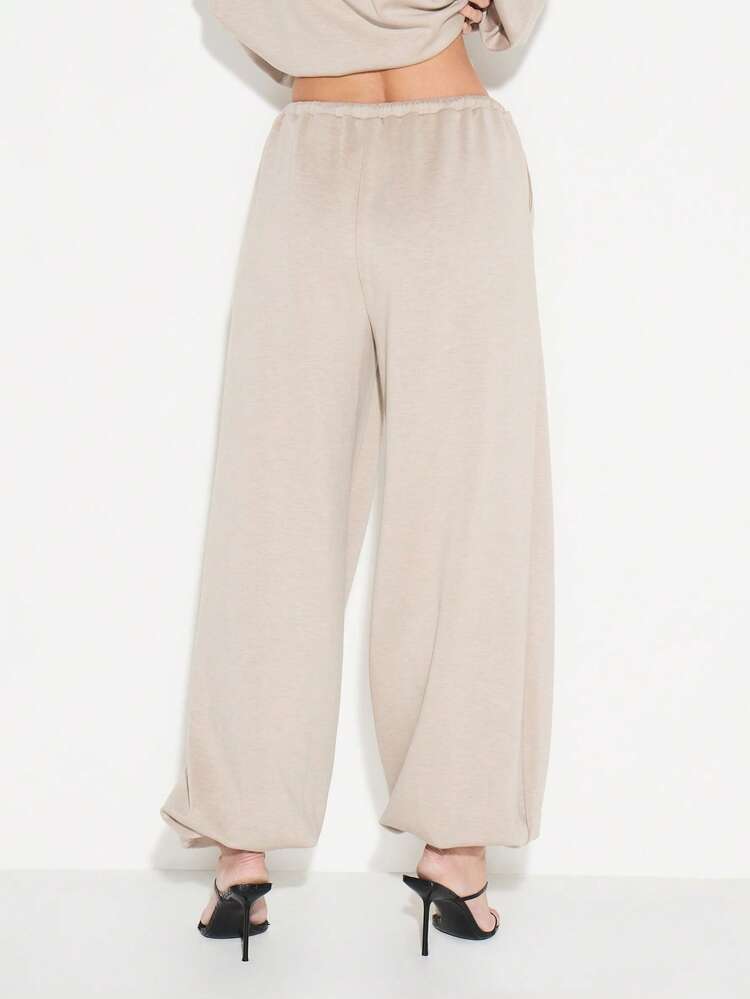 KIZN Relaxed Drawstring Jogger Pants With Side Pockets