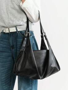 SHECARRY Fashionable Minimalist One Shoulder Bag, Casual Chic, Suitable For Work Commute Tote