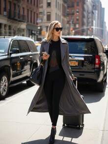 Innovista Mesh Catsuit Black Long Sleeve Unitard Jumpsuit, PU Leather Patchwork, Invisible Back Zipper, Thumbhole Sleeves, Removable Pads, High Stretch Seamless Sculpting, Scrunch Butt Lift | Gym Training Yoga | Catsuit/Mono Negro Manga Larga, Cremallera Trasera Oculta, Copas Extraíbles | Gymtok Techwear - Black - View 9