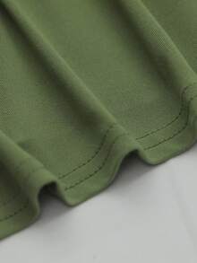 EMERY ROSE Camiseta de mujer de manga corta y cuello redondo con gráfico de lema del Club de Tías Geniales - Verde Oscuro - Ver 6