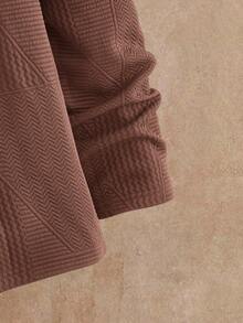 Manfinity VCAY 男士优雅休闲长袖T恤，适合日常穿着 - 咖啡棕 - 查看 5