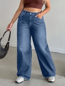 EURMUSE Low Waist Vintage Washed Denim Mini Skirt - Medium Wash - View 5