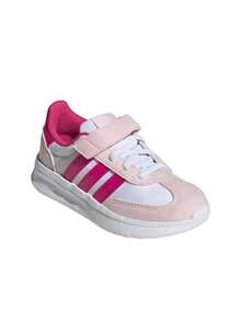 Adidas Run 70s 2.0 El Kids Sneakers White Pink JS3672 - Hot Pink - View 2