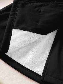 Elladie kids 女童粉色针织罗纹复合保暖连帽长袖双排扣中长款防风外套，适合秋冬季日常穿着、外出、度假和聚会。