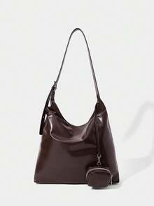 SHECARRY Women's Shoulder Bag Burgundy Large Capacity Casual For Daily