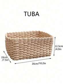 1/3PCS Handmade Woven Storage Basket Seagrass Wood Rattan Geometric Boho Decor For Home Organization Bathroom Bedroom Living Room Desktop Makeup Coastal Vibes Gift For Women Christmas Birthday Present