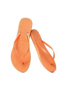 HAV. SLIM Havaianas Style Casual Flip Flops - Orange - View 2
