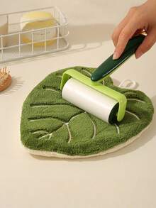 Joivida Leaf Hape Hanging Towel Super Absorbent Coral Fleece Kitchen Bathroom Cloths Quick-Dry Cleaning Rags For Dishes Hands Face Bathroom Hotel Household - Multicolor - View 6