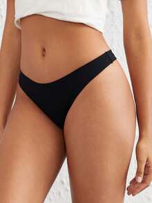 Ocili Leisure 5packs Natural Comfy & Breathable Low Waist Simple Sexy Thongs - Multicolor - View 2