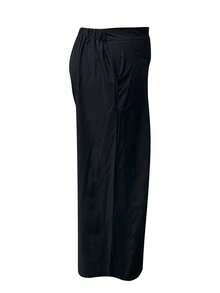 SHEIN Women Plus Size Solid Color Casual Pleated Wide Leg Pants - Black - View 3