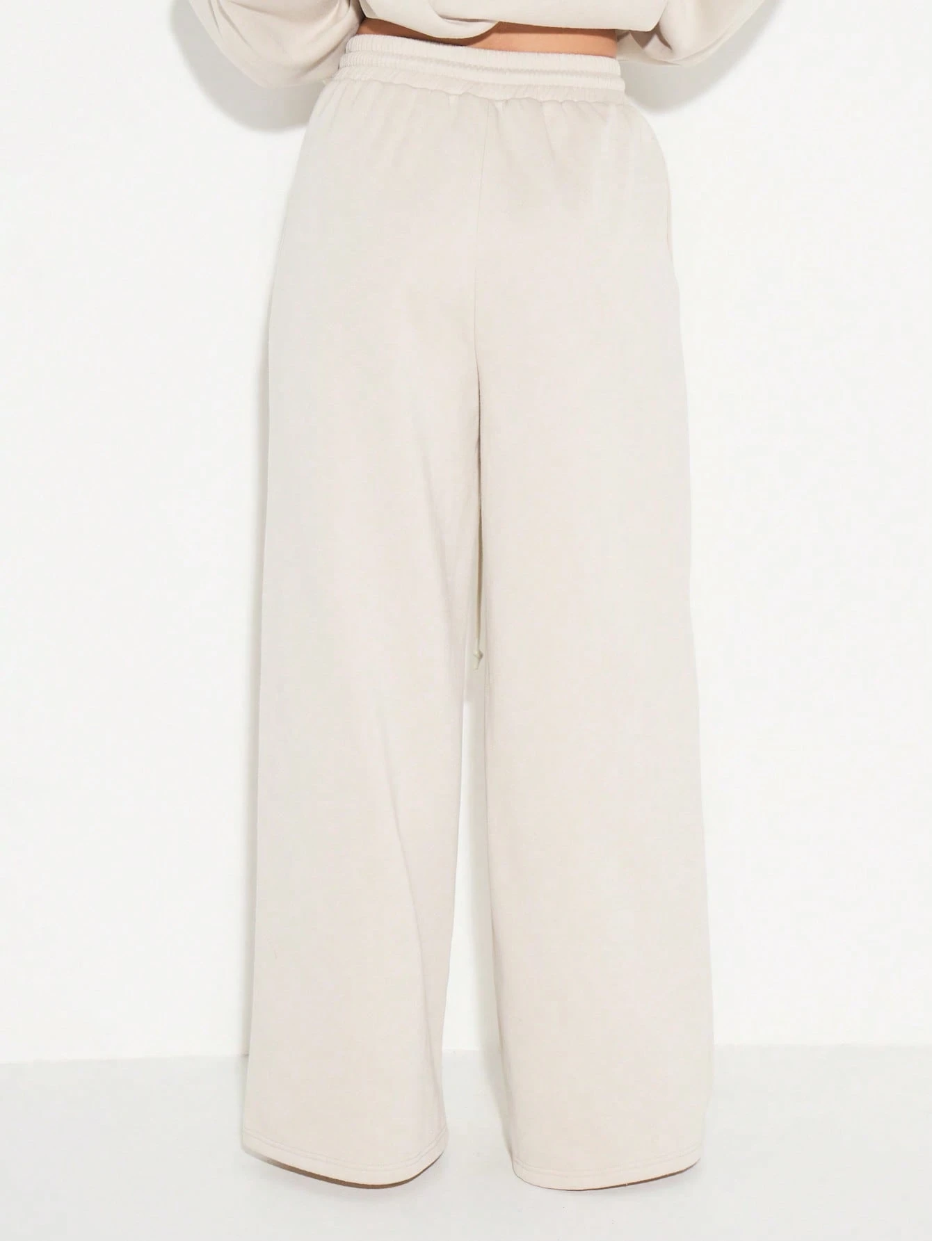 KIZN Wide Leg Drawstring Joggers With Elastic Waist