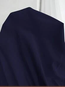 SHEIN Áo sơ mi dài tay đơn sắc cài nút phía trước dành cho bà bầu - Màu xanh hải quân - Xem 7