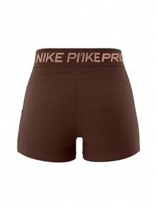 Nike Pro Women's Shorts Brown - Multicolor - View 2