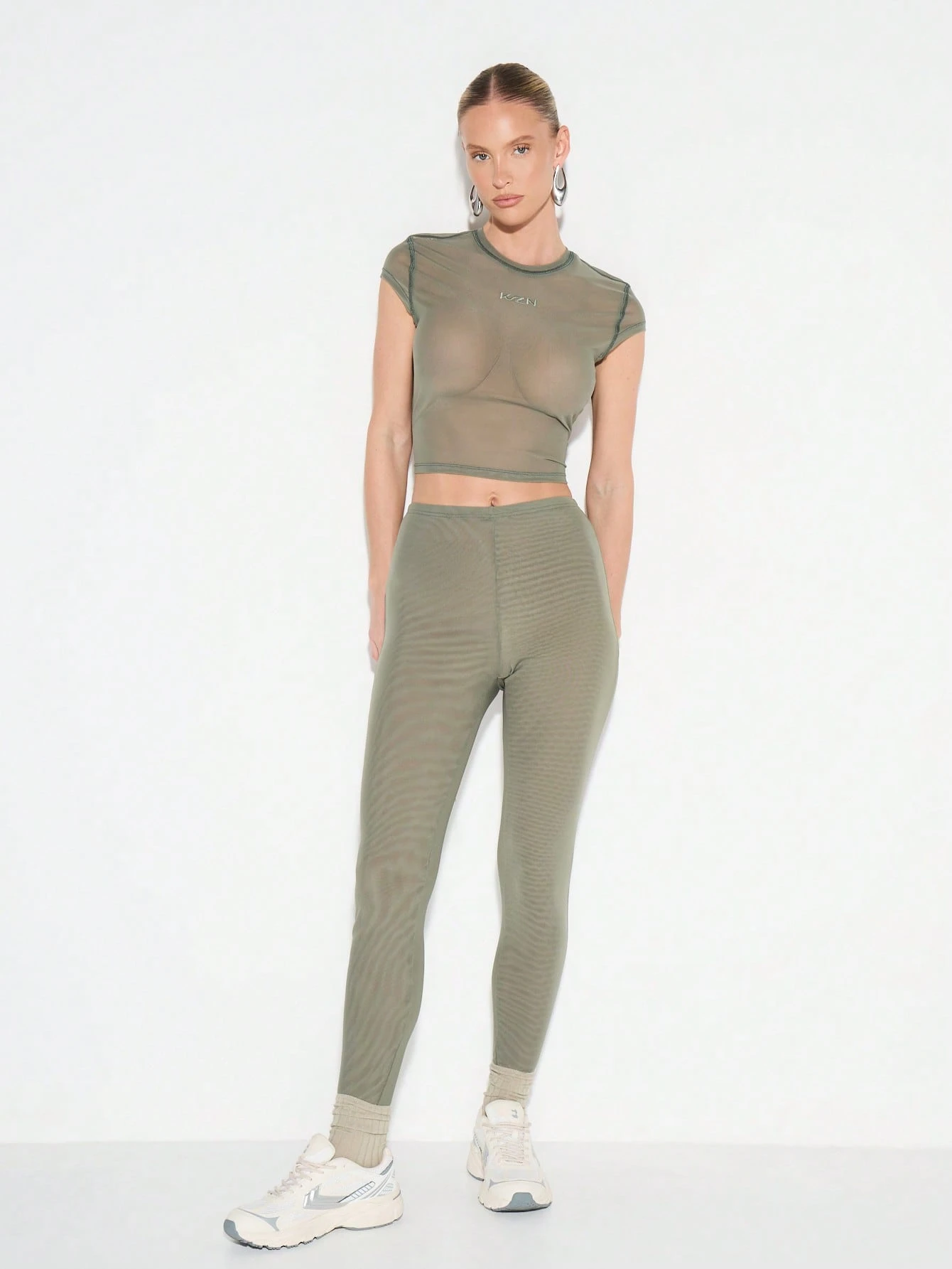 KIZN High Rise Ribbed Seamless Leggings