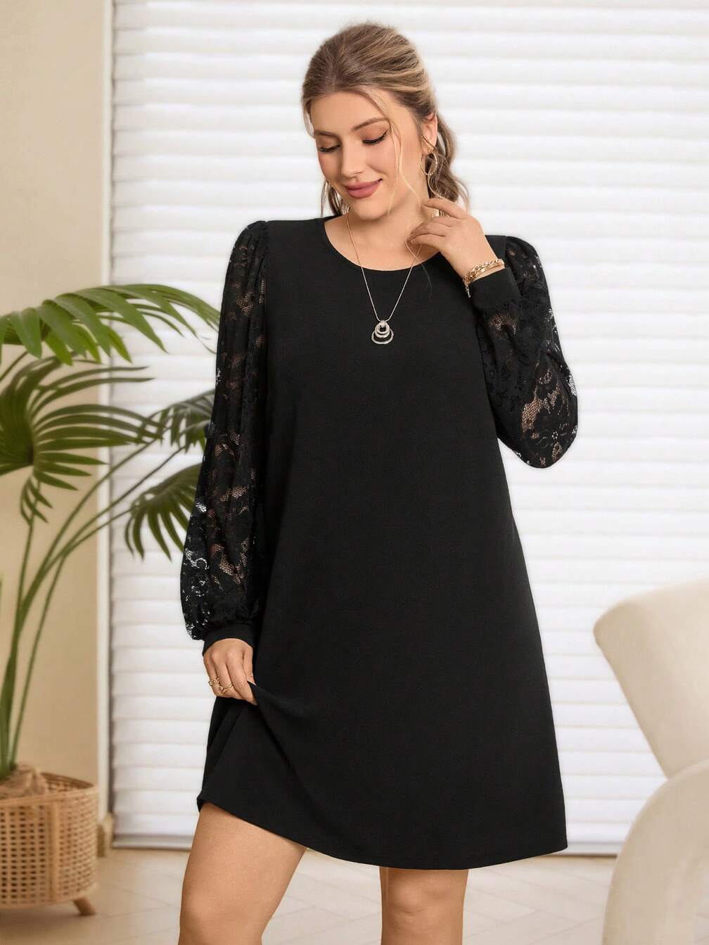 short satin dresses Lace-Up Dress sustainable dress Size:1X 24/7 Online Service. Woman Smart Business Casual
