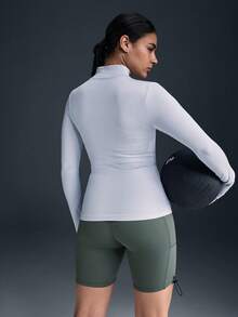 Powerista Women's Solid Color Minimalist Casual Zip-Up Long Sleeve Sports Jacket