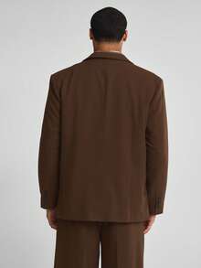 Musero Oversized Double Breasted Contrast Stitch Tailored Blazer Co Ord Top Only Suits And Tailoring Autumn Winter Smartwear